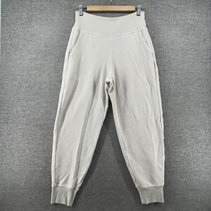 Athleta Coaster Luxe Waffle Jogger Women Size Small Beige Casual